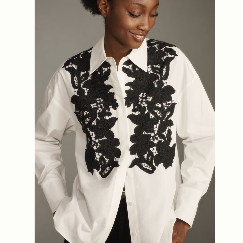 Mare Mare floral tuxedo button down top